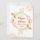 Einfach elegant Hochzeit Speichern Sie die Datumsk Einladung (Vorderseite)