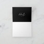 Einfach elegant ihre Vows Bride Wedding Vows Karte (Innenseite)