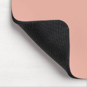 Einfach elegant Korallenrosa Personalisiert Mousepad (Ecke)