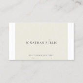 Einfach elegant kreativ Schlicht Beruflich Visitenkarte (Vorderseite)