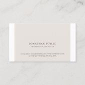 Einfach elegant kreativ Schlicht Beruflich Visitenkarte (Rückseite)