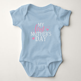 Einfach & elegant Mein erster Muttertag   Bodysuit Baby Strampler