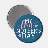 Einfach & elegant Mein erster Muttertag | Magnet (Vorderseite/Rückseite)