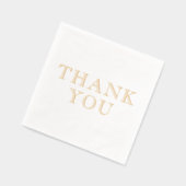 Einfach elegant Minimalistisch #36 DANKE Servietten Mit Folie (Links)