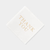 Einfach elegant Minimalistisch #36 DANKE Servietten Mit Folie (Rechts)