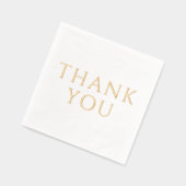 Einfach elegant Minimalistisch #4XXL DANKE Servietten Mit Folie (Links)