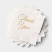 Einfach elegant Minimalistisch #79 DANKE Servietten Mit Folie (Insitu (Gestapelt))