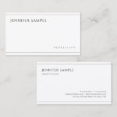 Einfach elegant Minimalistisch Beruflich Visitenkarte (Vorne/Hinten)