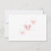 Einfach elegant Minimalistisch RSVP Karte (Rückseite)