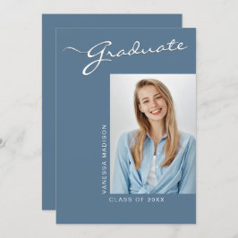 Einfach elegant modern | 1 Foto Grad Ankündigung