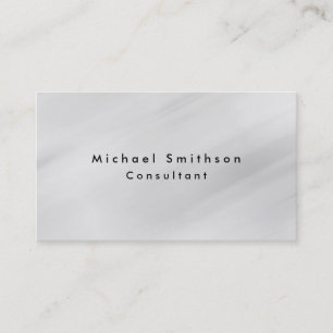 Einfach Elegant Modern Grau Professionell Visitenkarte
