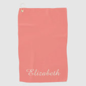 Einfach Elegant Modern Monogrammiert Chic Golfhandtuch (Vorderseite)