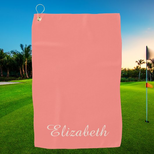 Einfach Elegant Modern Monogrammiert Chic Golfhandtuch