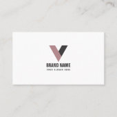 Einfach elegant modern visitenkarte (Vorderseite)