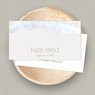 Einfach elegant, modern weiß visitenkarte