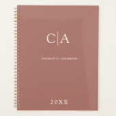 Einfach, elegant, monogramm planer (Vorderseite)