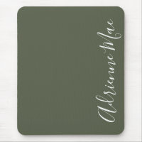 Einfach elegant Name Dark Chive Green Personalisie