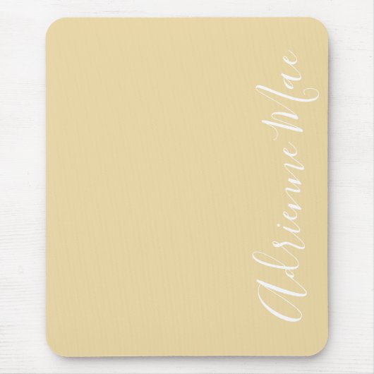 Einfach Elegant Name Sunlight Elfenbein Personalis Mousepad (Vorne)