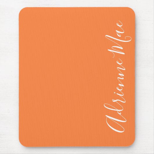 Einfach elegant Orange Peel Personalisiert Mousepad (Vorne)