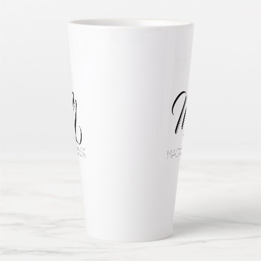Einfach elegant Personalisiert Milchtasse (Vorderseite)