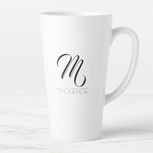 Einfach elegant Personalisiert Milchtasse (Rechts)