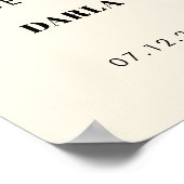 Einfach, elegant & schick Willkommen in der Nacht Poster (Ecke)