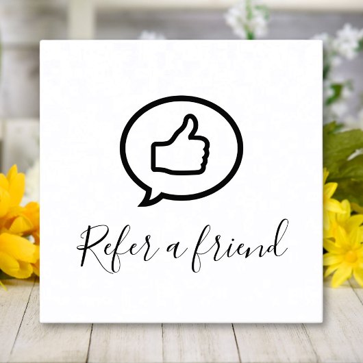 Einfach elegant Schwarz und Weiß Empfehlungskarte