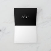 Einfach Elegant seine Stimme erwecken Hochzeitssti Karte (Innenseite)