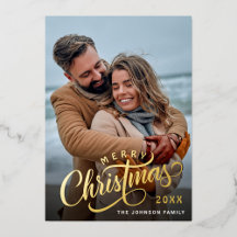 Einfach Elegant Sparkle Weihnachts-FOTO Gold