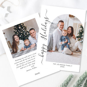 Einfach elegant Stilvoll 2 FOTO Weihnachtsgrüße Feiertagskarte