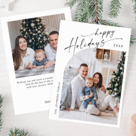 Einfach elegant Stilvoll 2 FOTO Weihnachtsgrüße Feiertagskarte