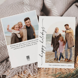 Einfach elegant Stilvoll 2 FOTO Weihnachtsgrüße Feiertagskarte