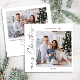 Einfach elegant Stilvoll 2 FOTO Weihnachtsgrüße Feiertagskarte