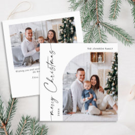 Einfach elegant Stilvoll 2 FOTO Weihnachtsgrüße Feiertagskarte