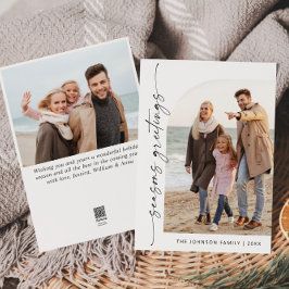 Einfach elegant Stilvoll 2 FOTO Weihnachtsgrüße Feiertagskarte