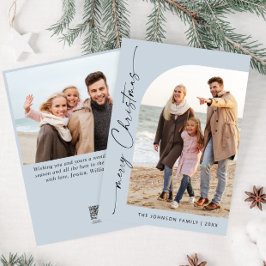 Einfach elegant Stilvoll 2 FOTO Weihnachtsgrüße Feiertagskarte