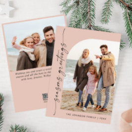 Einfach elegant Stilvoll 2 FOTO Weihnachtsgrüße Feiertagskarte