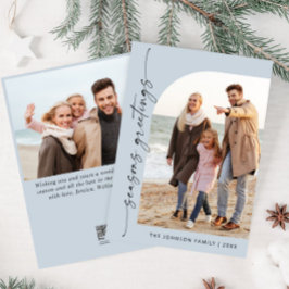 Einfach elegant Stilvoll 2 FOTO Weihnachtsgrüße Feiertagskarte