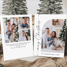 Einfach elegant Stilvoll 4 FOTO Weihnachtsgrüße Feiertagskarte