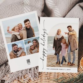 Einfach elegant Stilvoll 4 FOTO Weihnachtsgrüße Feiertagskarte