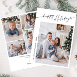 Einfach elegant Stilvoll 5 FOTO Weihnachtsgrüße Feiertagskarte