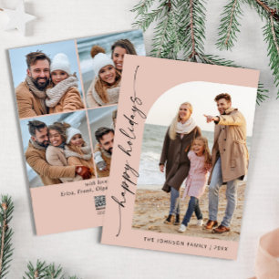 Einfach elegant Stilvoll 5 FOTO Weihnachtsgrüße Feiertagskarte
