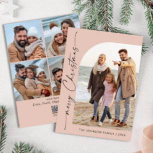 Einfach elegant Stilvoll 5 FOTO Weihnachtsgrüße Feiertagskarte