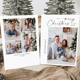 Einfach elegant Stilvoll 5 FOTO Weihnachtsgrüße Feiertagskarte