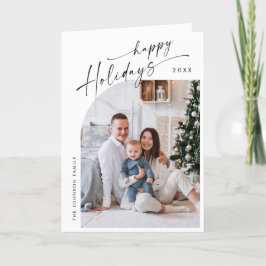 Einfach elegant Stilvoll 6 FOTO Weihnachtsgrüße Feiertagskarte