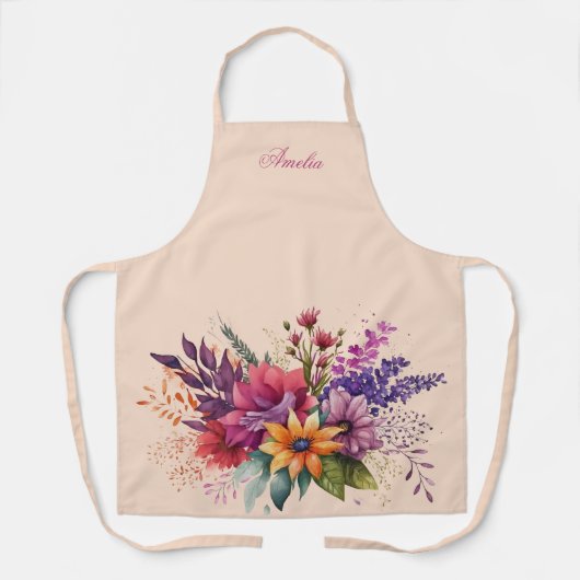 Einfach elegant Stilvoll Garten Florals Schürze (Vorderseite)