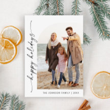 Einfach elegant Stilvolles FOTO Weihnachtsgrüßen