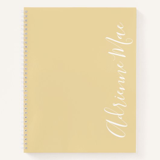 Einfach elegant Sunlight Elfenbeinküste Personalis Notizblock (Vorderseite)