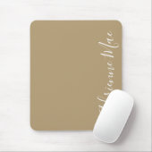 Einfach Elegant Tan Personalisiert Mousepad (Mit Mouse)
