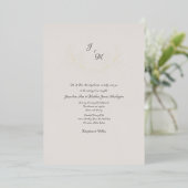 Einfach Elegant Taupe & Gold Foil Foliage Inv Folieneinladung (Stehend vorne)
